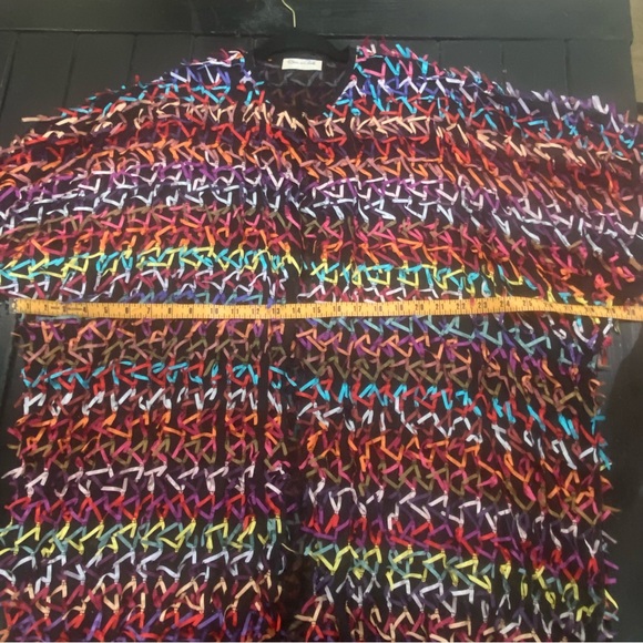 Vintage Oscar De La Renta Colorful Confetti Batwing Jacket RARE - Picture 4 of 5